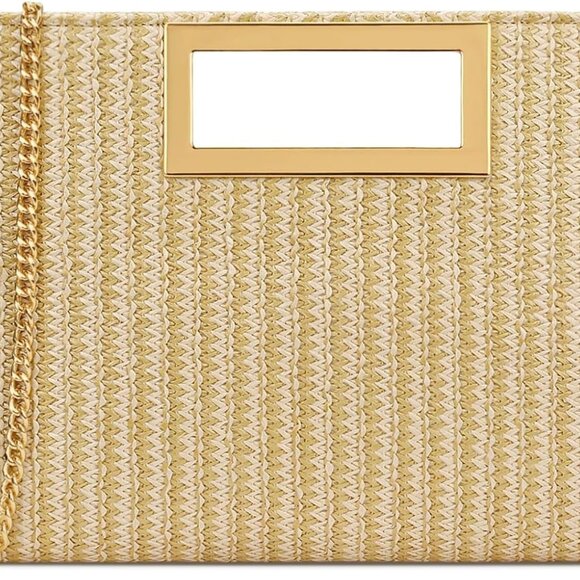 Clutch Purse for Women Vegan Leather Evening Bag Formal Handbag for Wedding Part - Picture 1 of 7